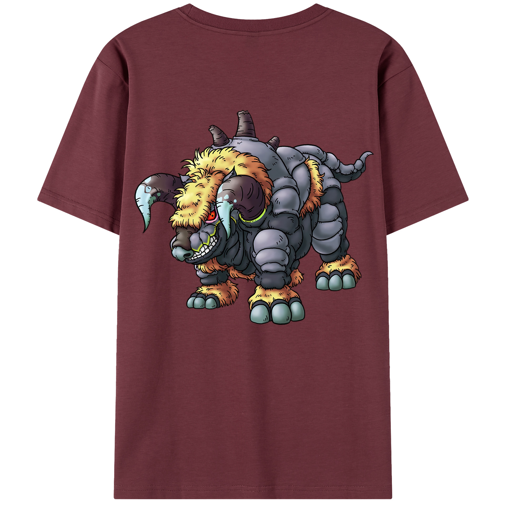 （画像用） ドラゴンクエスト Doragon Kuesuto Dragon Quest 綿100％半袖Tシャツ（背面プリント）